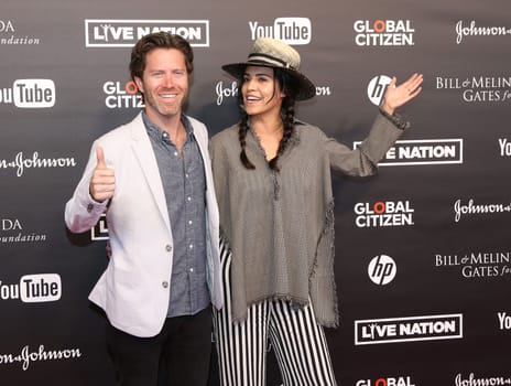 Ryan Gall und Olga Segura,   beim  Global Citizen Festival in der Barclaycard Arena, Hamburg, 06.07.2017.