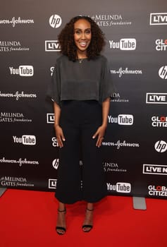 Hadnet Tesfai  beim  Global Citizen Festival in der Barclaycard Arena, Hamburg, 06.07.2017.
