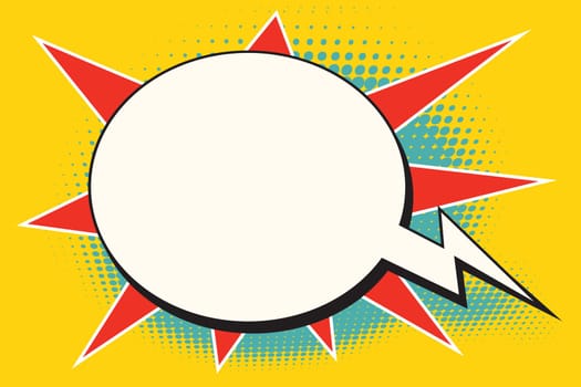comic bubble bomb cloud. Pop art retro vector illustration
