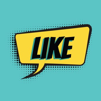 like comic word. Pop art retro vector illustration