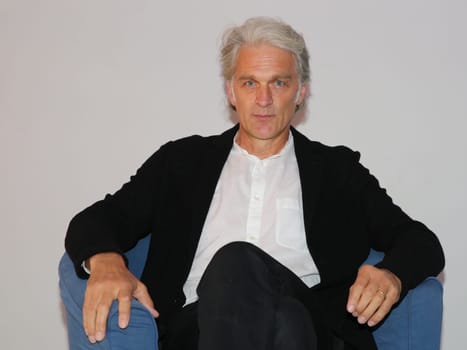 Actor Walter Sittler at a talk show on 04.07.2017 in Magdeburg