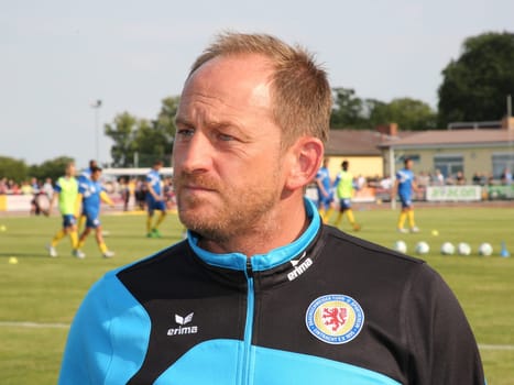 Head coach Torsten Lieberknecht (Eintracht Braunschweig) at the friendly match Eintracht Braunschweig against 1. FC Magdeburg on 05.07.2017 in Schöningen