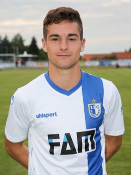 Leon Heynke ( 1.FC Magdeburg) at the friendly match Eintracht Braunschweig against 1. FC Magdeburg on 05.07.2017 in Schöningen