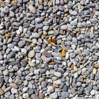 Background of small stones with cool shades