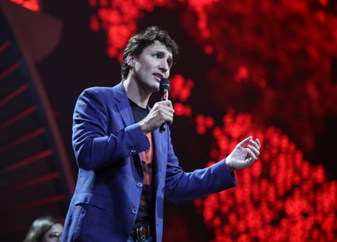 Canadian  Prime Minister Justin Trudeau beim  Global Citzen Festival 2017  in Hamburg -Barclacard Arena