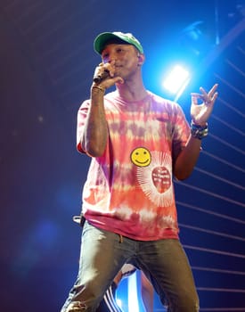 Pharrell Williams   beim    Global Citzen Festival 2017  in Hamburg -Barclacard Arena
