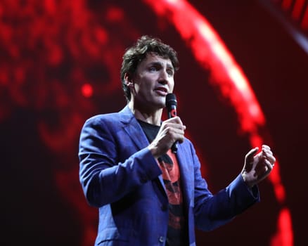 Canadian  Prime Minister Justin Trudeau beim  Global Citzen Festival 2017  in Hamburg -Barclacard Arena
