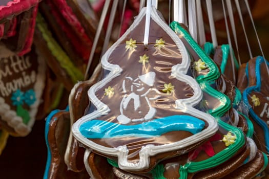 Gingerbread hearts at the Christmas market