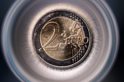 Euro money in reception