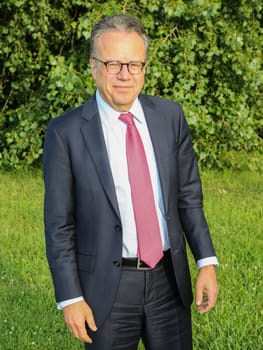 Frank Jürgen Weise,Commissioner of the Federal Ministry of the Interior,at a panel discussion on 13.07.2017 in Magdeburg