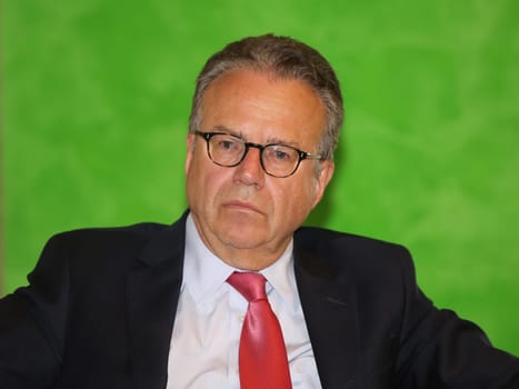 Frank Jürgen Weise,Commissioner of the Federal Ministry of the Interior,at a panel discussion on 13.07.2017 in Magdeburg