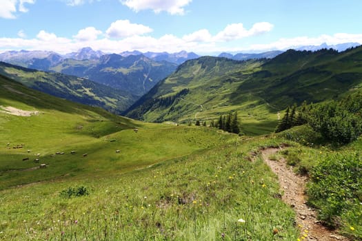 Mountaineering on the Furkajoch in Austria