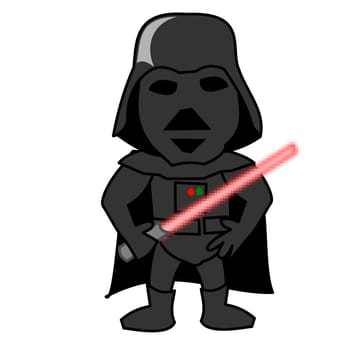 Darth Vader star wars illustration space