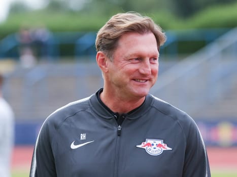 Head coach Ralph Hasenhüttl (RB Leipzig) at the friendly match SV Dessau 05 against RB Leipzig on 14.07.2017 in Dessau