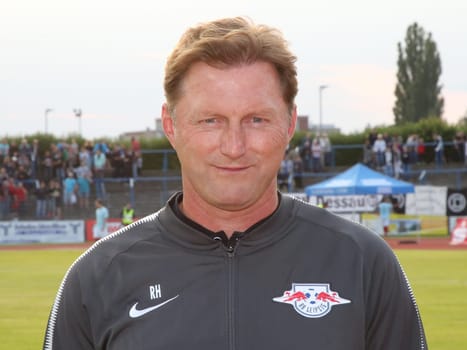 Head coach Ralph Hasenhüttl (RB Leipzig) at the friendly match SV Dessau 05 against RB Leipzig on 14.07.2017 in Dessau