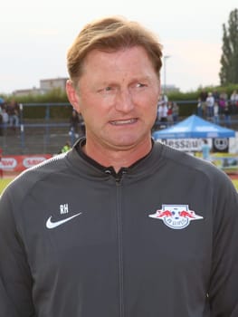 Head coach Ralph Hasenhüttl (RB Leipzig) at the friendly match SV Dessau 05 against RB Leipzig on 14.07.2017 in Dessau
