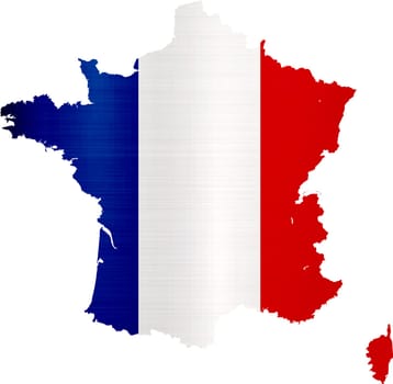 flag map france illustration