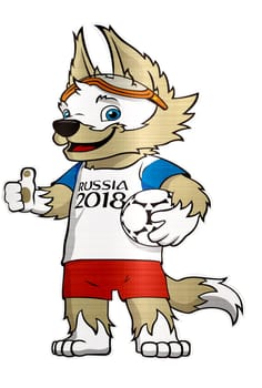 zabivaka 2018 russia cup mascot wolf moscow