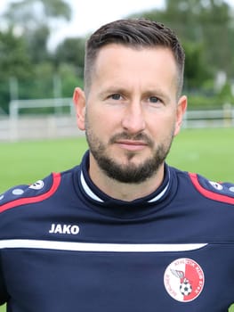 Head coach Markus Zschiesche (Berliner AK) at the test match Hallescher FC against Berliner AK on 30.06.2017 in Dessau