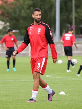 Benjamin Pintol (Hallescher FC) at the test match Hallescher FC against Berliner AK on 30.06.2017 in Dessau