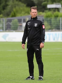 Head coach Rico Schmitt (Hallescher FC) at the friendly match Hallescher FC against Berliner AK on 30.06.2017 in Dessau