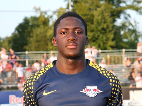 Ibrahima Konate ( RB Leipzig) at the charity match ZFC Meuselwitz against RB Leipzig on 18.07.2017 in Meuselwitz