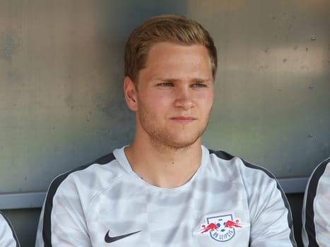 Benno Schmitz ( RB Leipzig) at the charity match ZFC Meuselwitz against RB Leipzig on 18.07.2017 in Meuselwitz