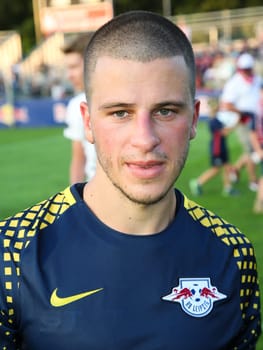 Diego Demme ( RB Leipzig) at the charity match ZFC Meuselwitz against RB Leipzig on 18.07.2017 in Meuselwitz