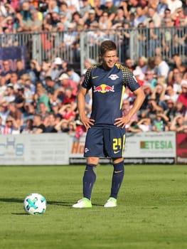 Dominik Kaiser ( RB Leipzig) at the charity match ZFC Meuselwitz against RB Leipzig on 18.07.2017 in Meuselwitz