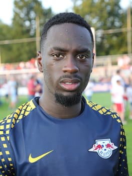 Jean-Kevin Augustin ( RB Leipzig) at the charity match ZFC Meuselwitz against RB Leipzig on 18.07.2017 in Meuselwitz