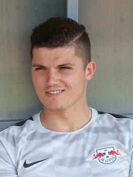 Marcel Sabitzer ( RB Leipzig) at the charity match ZFC Meuselwitz against RB Leipzig on 18.07.2017 in Meuselwitz