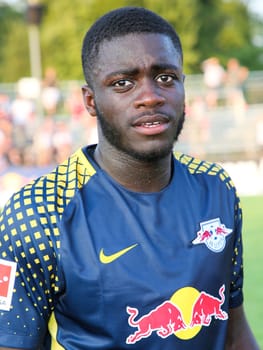 Dayot Upamecano ( RB Leipzig season) at the charity match ZFC Meuselwitz against RB Leipzig on 18.07.2017 in Meuselwitz
