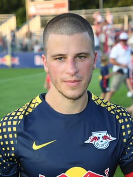Diego Demme ( RB Leipzig) at the charity match ZFC Meuselwitz against RB Leipzig on 18.07.2017 in Meuselwitz