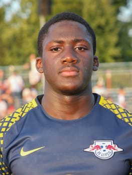 Ibrahima Konate ( RB Leipzig) at the charity match ZFC Meuselwitz against RB Leipzig on 18.07.2017 in Meuselwitz
