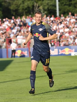 Lukas Klostermann ( RB Leipzig) at the charity match ZFC Meuselwitz against RB Leipzig on 18.07.2017 in Meuselwitz