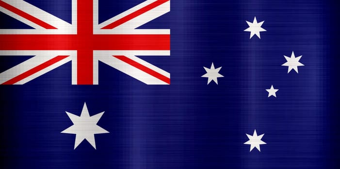 Australia Flag metallic texture