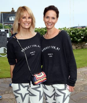 Monica Ivancan  und Judith Dommermuth ,.Juvia Men Kollektionspraesentation by Different Fashion mit Charity Fussball  in Kampen auf Sylt