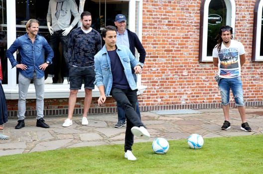 Kostja Ullmann, .Juvia Men Kollektionspraesentation by Different Fashion mit Charity Fussball  in Kampen auf Sylt