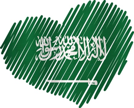 Lined Heart Saudi Arabia metallic texture