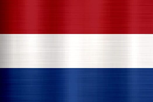 Netherlands Flag metallic texture