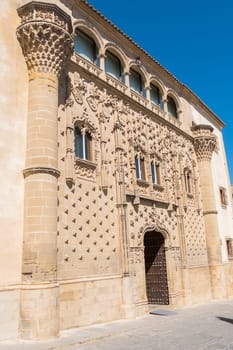 Jabalquinto Palace main facade, Baeza, Spain