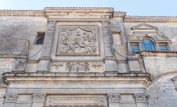 Baeza Cathedral facade, Jaen, Spain