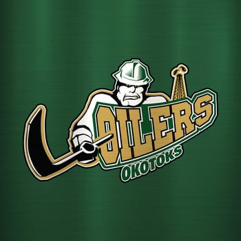 Okotoks Oilers metallic texture