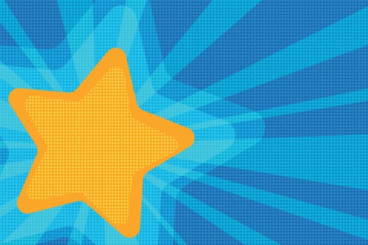 background yellow star pop art. retro vector illustration