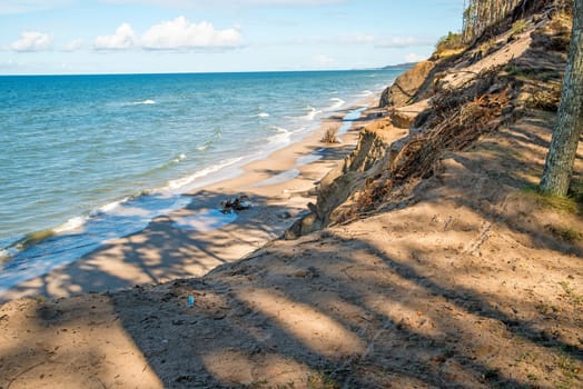 Beach of the Baltic Sea in Orzechowo,Poland