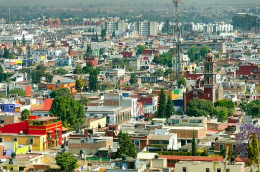 Cityscape of Puebla, Mexico