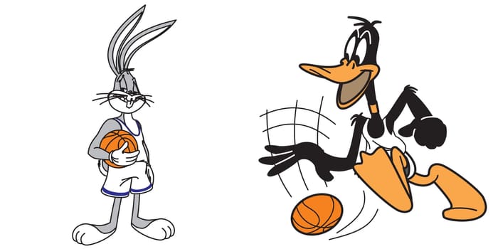 bunny bugs Daffy Duck basketball