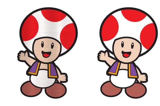 super Mario toad mushroom Character