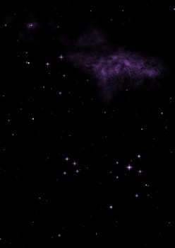 Small part of an infinite star field of space in the Universe. Elements of this image furnished by NASA . 3D rendering