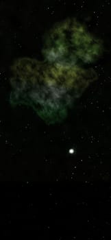 Star field in space a nebulae and a gas congestion. Elements of this image furnished by NASA . 3D rendering
